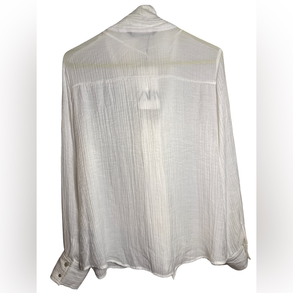 Zara White Lightweight Women’s Shirt Jacket - Picture 2 of 5